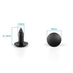 MANSHU 200 Pcs Car Plastic Trim Boot Rivets Push Clip Fastener, 6.4mm Hole Push Retainer Bumper Fender Shield Clips, Automotive Plastic Push Pins Bumper Clips, Car Plastic Rivets Retainers Screw. - Image 5